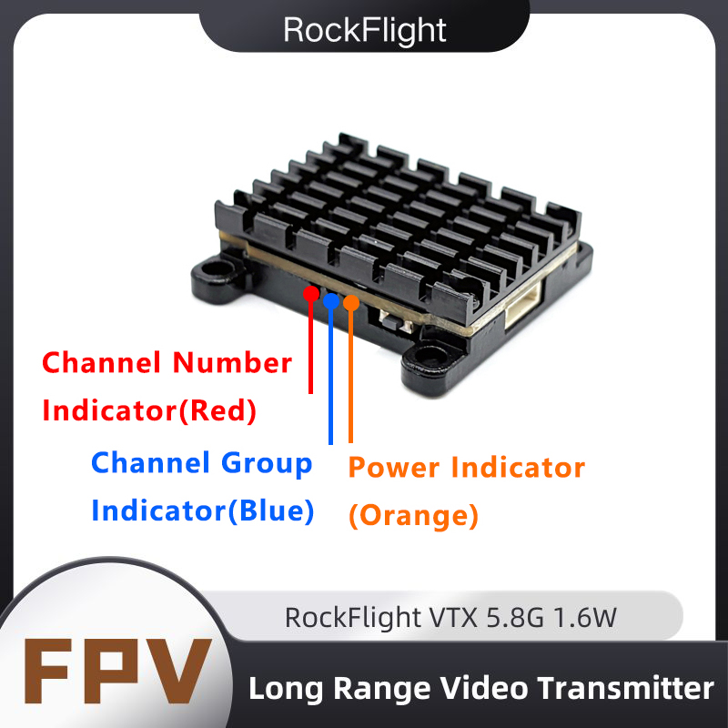 RockFlight TX663 VTX 5.8G 48CH - Drone Racing Vtx ulasan dan harga